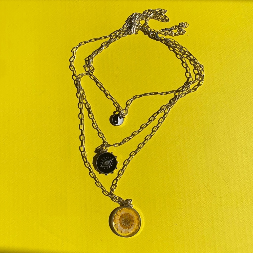 Free People Triplet layered necklace